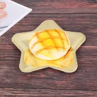 Typecat 90Pcs Star Shaped Paper Plates Gold Disposable Party Plate Pentagram Dinnerware Plate for Tableware Supplies, Gold