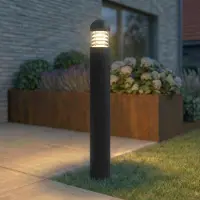 LUCANDE Led pylväsvalaisin Skagena , Musta, Alumiini, Moderni