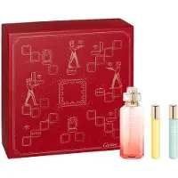 Cartier set: Rzeki Beztroski, Eau de toilette, unisex 100 ml + Rzeki Luksusu, Eau de toilette, unisex 10 ml + Radosc, Eau de toilette, unisex 10 ml
