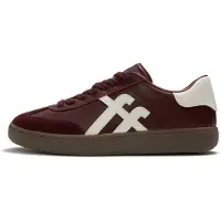FitFlop for woman. A6G-E41 Dash leather sneakers burgundy (41), Flat, Laces, Casual