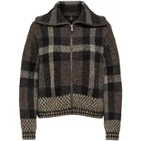ONLY Onlmaroon Ls Zip Collar Cardigan Knt - Brown - S