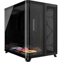 Corsair Air 5400 LX-R Link -miditornikotelo ikkunalla ja RGB-valaistuksella, musta