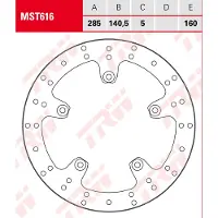 TRW jarrulevy taakse bmw r 1300 gs 2023-ym. (mst616)