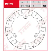 TRW jarrulevy taakse yamaha yp 125 x-max 2018-2020 ym. (mst223)
