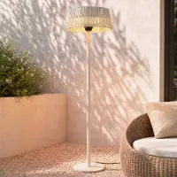 LUCANDE Pyravo - pystysuora terassilämmitin, beige, 200 cm, alumiini, IP44 – , Pyravo, Beige, Metalli, Moderni