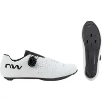 Northwave Sonic Plus Wide -pyöräilykengät race valkoinen/musta