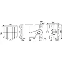 Osculati Jätevesisäiliö Murskauspumpulla 100l 38 Mm 24v