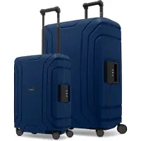 Redolz Essentials 15, 4-pyöräinen 15-matkalaukkusetti S+L, kolmipistelukituksella Sininen