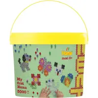 HAMA Beads Maxi Helmet - 3000 kpl. + 4 Levyt - Monivärinen - - OneSize - Askarteluhelmet