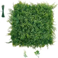 DUOKU Tekokasvimuurit - - 50,8x50,8 cm - 12 kpl keinokasvilevyjä parvekkeen koristeluun