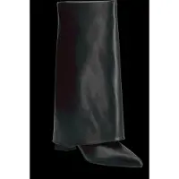 Bianco Biamaralyn Fold Over Boot Faux Leather - Black - 38