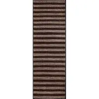 House Doctor Block-matto ruskea-natural 90 x 300 cm