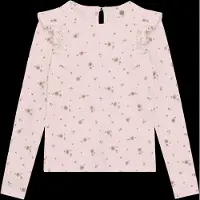 Enfant T-shirt LS Pearled Ivory Pearled Ivory-134 cm Beige 134 cm