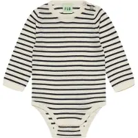 FUB Body p/h - Neulottu - Villa - Ecru/Laivastonsininen - - 1 v (80) - Bodyt P/H