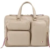 Dudu Toys Pocket Asiakirjasalkku Nahka 36 cm Kannettavan tietokoneen taskun syvyys Beige