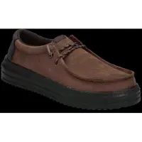 HEY DUDE Rev Tumbled Leather - Brown - 44