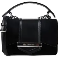 Karl Lagerfeld Nova Käsilaukku Nahka 20 cm Musta