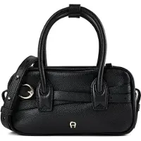 Etienne aigner Whip Käsilaukku Nahka 25 cm Musta