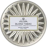 Voluspa Blond Tabac Vermeil Decorative Tin Candle 25h 127 ml