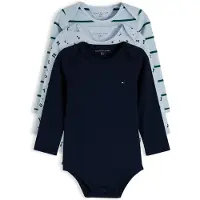 Tommy Hilfiger Bodyt p/h - 3 kpl - Sky Blue Raidat - - 56 - Bodyt P/H