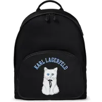 Karl Lagerfeld Reppu 'Ikon Choupette' vaaleansininen / musta / valkoinen