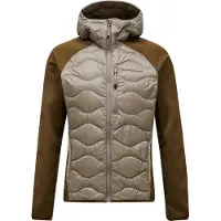 Peak Performance Men's Helium Down Hybrid Hood Avid Beige/Meadow Moss Untuva välitakit M
