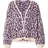 Hailys Neuletakki 'Le44ni' beige / lila