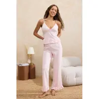 Trendyol Pyjama vaaleanvioletti / roosa / valkoinen