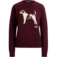 Ralph Lauren Neulepaita ruskea / tummanruskea / burgundin punainen / offwhite