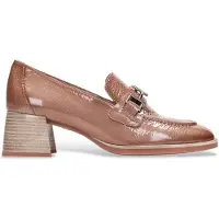 Hispanitas for woman. HI243590 Brown Al Leather Moccasins (35), 3 to 5 cm, None, Casual