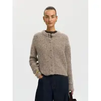 Selected Slwgabriella Ls Button Cardigan Noos - Grey - XL