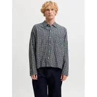 Jack & jones Austin Clean Check Pitkähihainen Kauluspaita