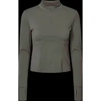 Rethinkit Studios Butter Soft Half Zip True To Body - Khaki green - XS