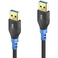 PureLink | FlexInstall | USB-A - USB-A | 3.2 Gen 1 | 0,3m | Musta