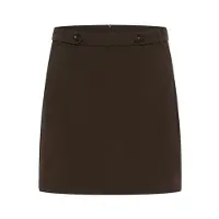 Kaffe Kamerle Button Skirt - Brown - 44