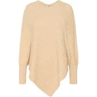 Kaffe Kavinnie Poncho - Beige - ONE SIZE