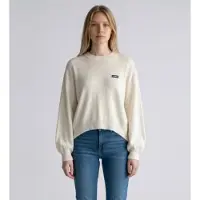 ROTATE Oversized Knit Pullover - Cream - XS