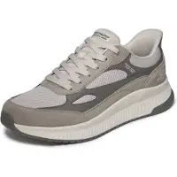 SKECHERS Matalavartiset tennarit beigenharmaa / vaaleanharmaa / tummanharmaa