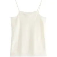 Lindex Tank Top With Lace - Cream - 170