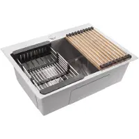 REA Teräksinen tiskiallas lisävarustesarjalla 3 kpl Liam Brush Nickel