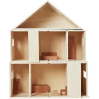 Ferm Living Toro taittuva nukkekoti Natural