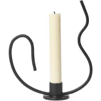 Ferm Living Valse Kynttilänjalka matala Black
