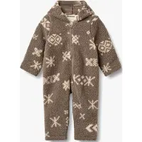 Wheat Fleece Suit Allo - Brown - 80