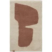 Ferm Living Lay kylpyhuoneen matto 50 x 70 cm Parchment-rust