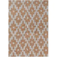 Ferm Living Ikat Teepyyhe - Mist Blue/Terracotta