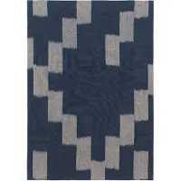 Ferm Living Ikat Teepyyhe - Ink Blue/Parchment