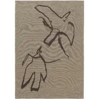 Ferm Living Vuelo Tea Towel - Elm Green/Coffee