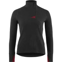 Klättermusen Women's Huge Half Zip Sweater Raven-Burnt Russet Välikerrospuserot S