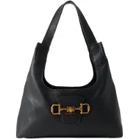 GUESS for woman. HWBB2314010 Sunset small hobo bag in black (OSFA), Casual, Polyurethane