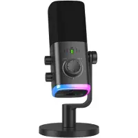 Fifine AmpliGame AM9, USB-C/XLR, dynaaminen -mikrofoni, musta